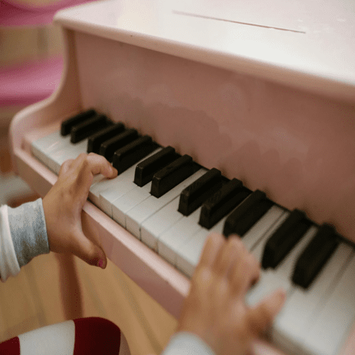 toddler piano with stool